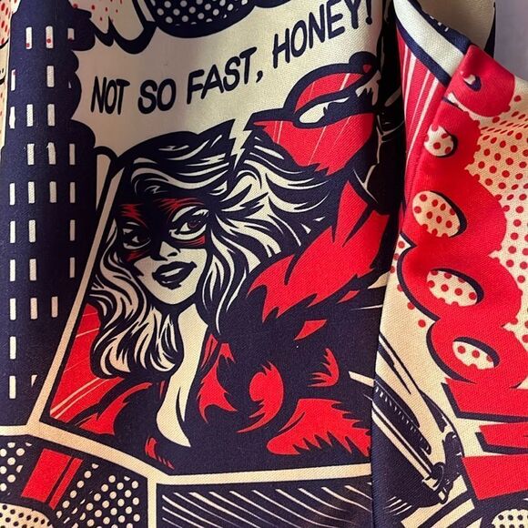 OH SNAP! BY DRILL CLOTHING CO VINTAGE COMIC BOOK PANEL ART POLYESTER T SIZE MED - Picture 3 of 6